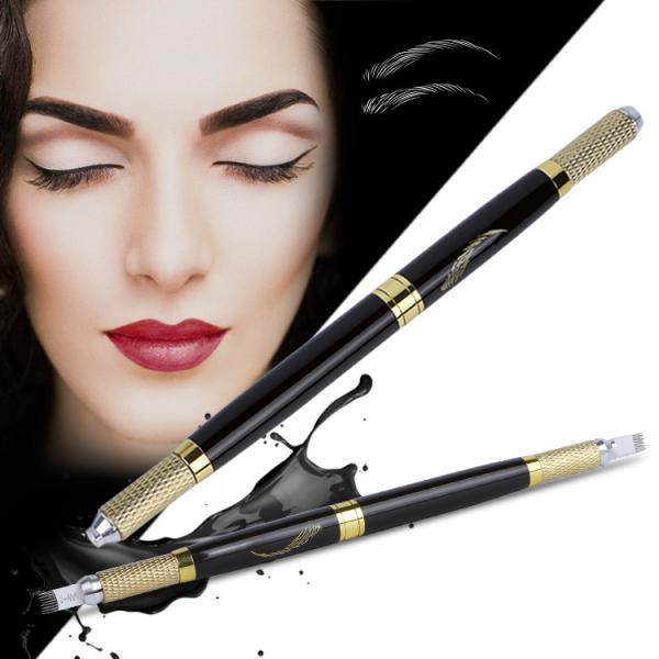 Buy cheap Multifunctional Black Double Head Manual Tattoo Pen 3D Embroidery Tattoo Pen from wholesalers