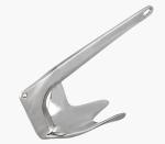 CE OEM Boat Fitting Fishing Boat Anchors , 7.5 Kg Sliver Bruce Anchor