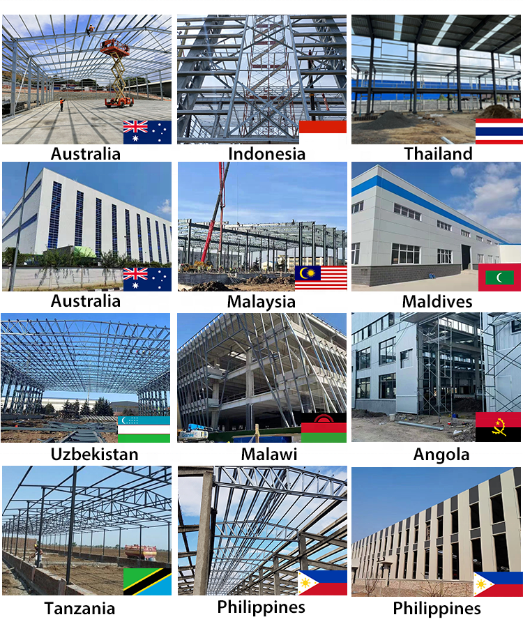 Quick Build Pre-Engineered Portal Frame Steel Structure Warehouse Light Steel Structure Prefab House Home