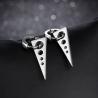 Buy cheap Wholesale Men's Fashion Jewelry Stainless Steel Triangle Hoop Earring from wholesalers