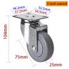 Buy cheap PP Core Light Duty Casters Chrome Coating 3 Inch Castor Wheels from wholesalers