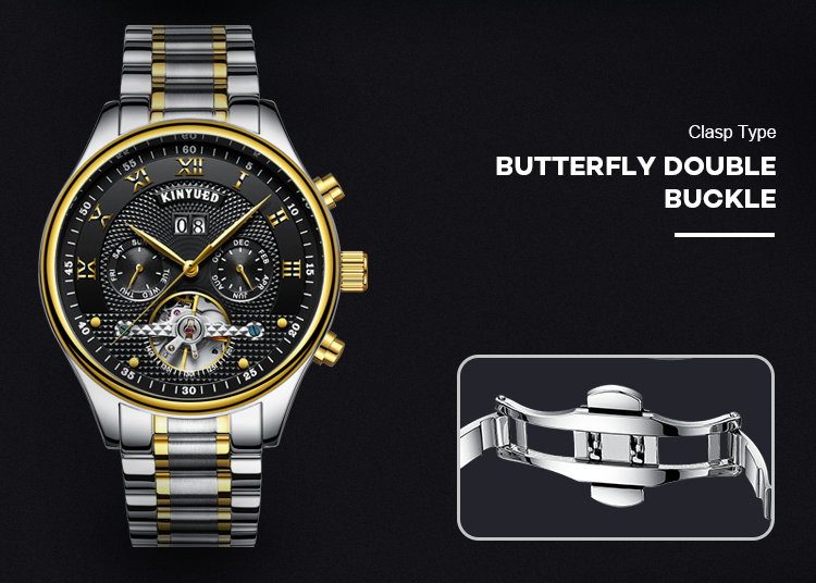 Brand KINYUED watch Complete automatic calendar automatic mechanical watch for men