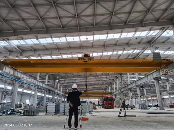 Buy cheap 32 Ton Span 25m Electric Double Girder Overhead Crane from wholesalers