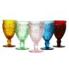 Buy cheap Embossed 340ml Vintage Crystal Highball Glasses Apple Green, Solid colored Drinking Glass from wholesalers