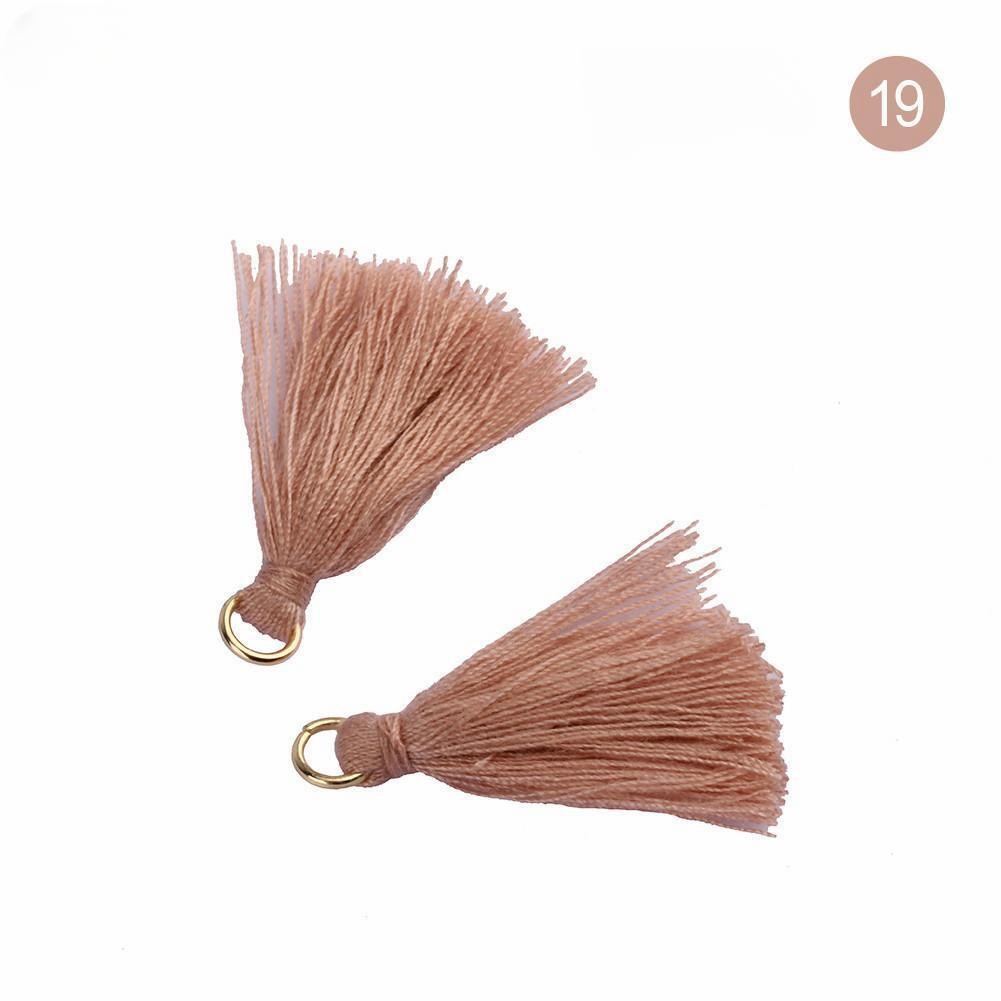 Colorful Cotton Tassel 3cm Garment Decoration Cotton Thread Tassels
