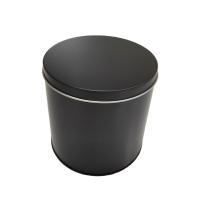 Buy cheap 92*85mm Vintage Empty Round Tin Containers Tin Box Case Packaging With Lid product