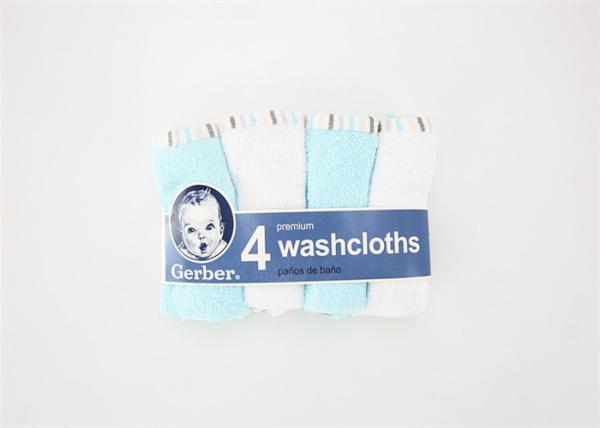 Buy cheap Pure cotton Fabric Baby Bath Washcloths Breathable Suitable Dry 9x9" from wholesalers