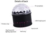 1200mAh Battery 6W Disco Light With Bluetooth Speaker For Party