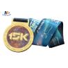 Buy cheap Colorful Printing Custom Sports Medals 15K Medailles With Heat Transfer Ribbon from wholesalers