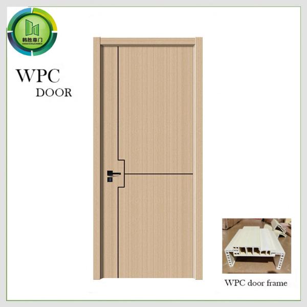 Buy cheap Simple Painting Oak Toilet WPC Door Waterproof Wooden Flush from wholesalers