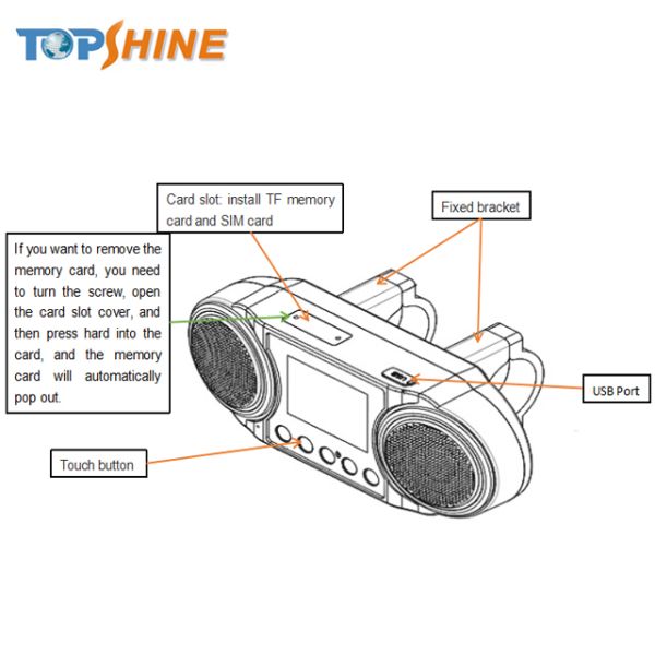 Portable Wireless Bike Computer Rechargeable Electric Bicycle Speedometer with MP3