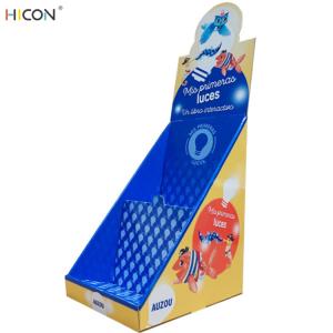 China 2-Tired Blue Cardboard Custom Counter Display Boxes for Retail Store on sale