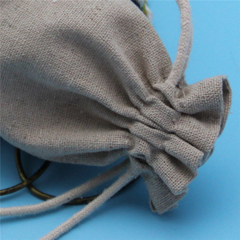 Jute / Linen Gift Package Natural color Custom Printed Jute Bags