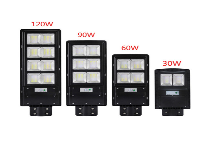 ABS Housing economic cheap price led All In One 60W IP65 COB Chip Solar Garden Street Light