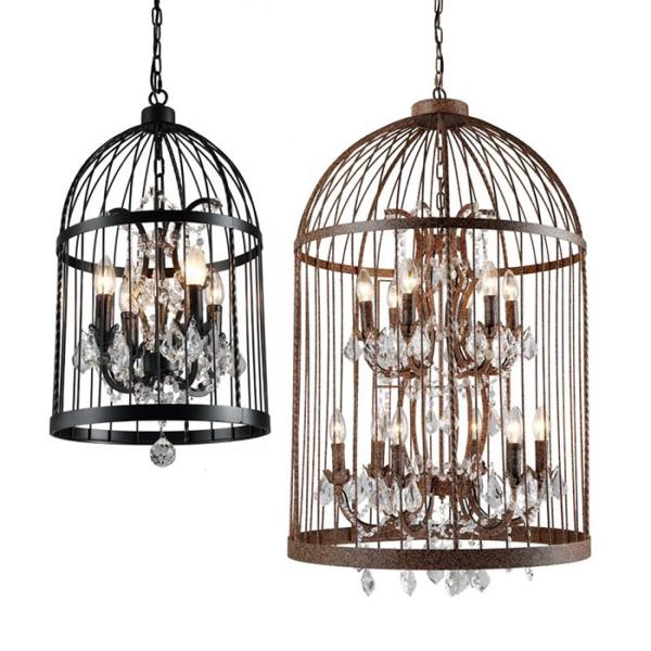 Buy cheap Antique Iron Luxury Vintage Cage Pendant Light 6500k 50/60 Hz For Coffee from wholesalers