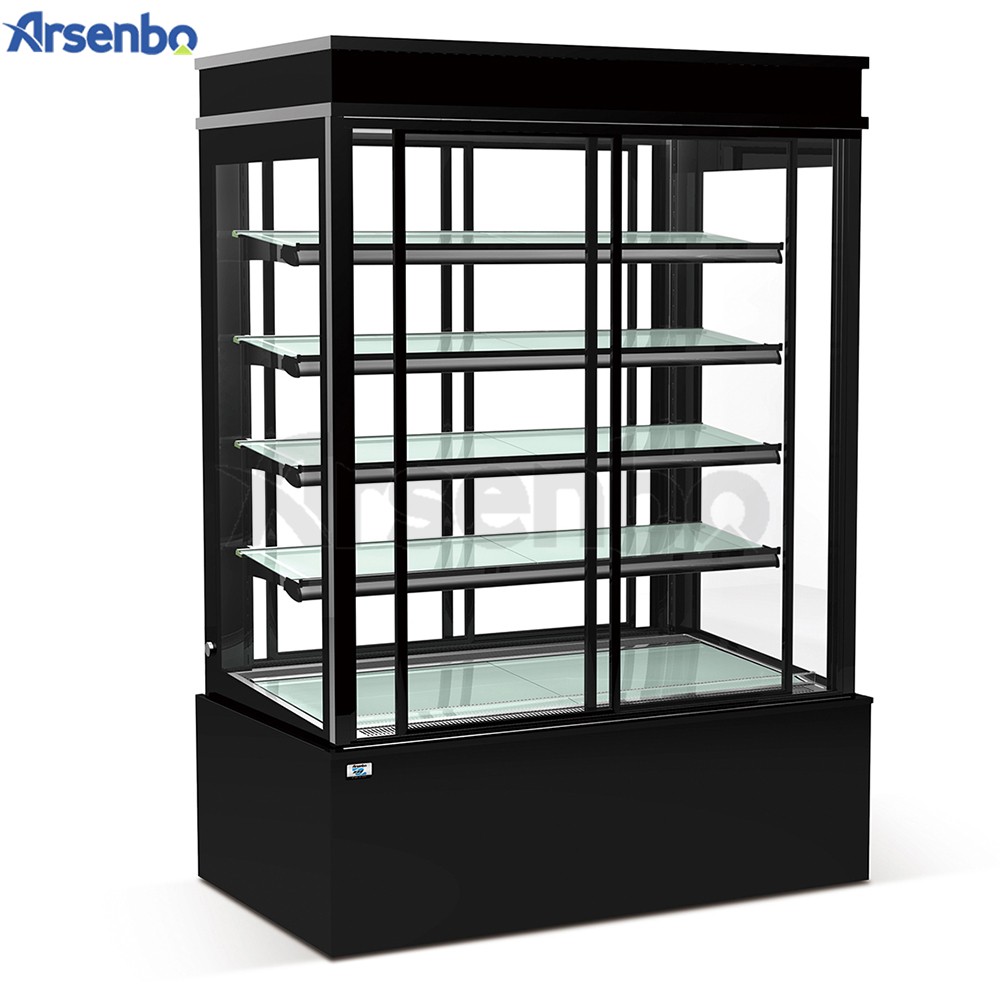 SUS304/201 Cake Display Refrigerator Multipurpose White Black Color