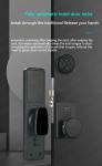Full Automatic Keyless Smart Hotel Door Locks RFID Card NFC Access Frosted