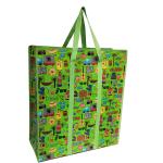 Laminated Non Woven Pp Grocery Shopping Bag Zip Bags Long Handle Reusable Tote