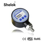 High quality digital oil air hydraulic fuel pressure gauge with alarm LED