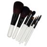 Buy cheap 8pcs Face And Eye Makeup Brush Set Aluminum Ferrule ISO 22716 from wholesalers