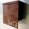 Buy cheap OEM ODM Rusted Steel Garden Sculpture Outdoor Friendly Metal Tree Letter Box from wholesalers