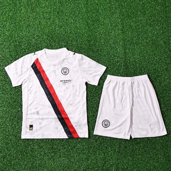 Buy cheap Manchester City children wear 2025-2026 away jersey design highlights and group customization from wholesalers