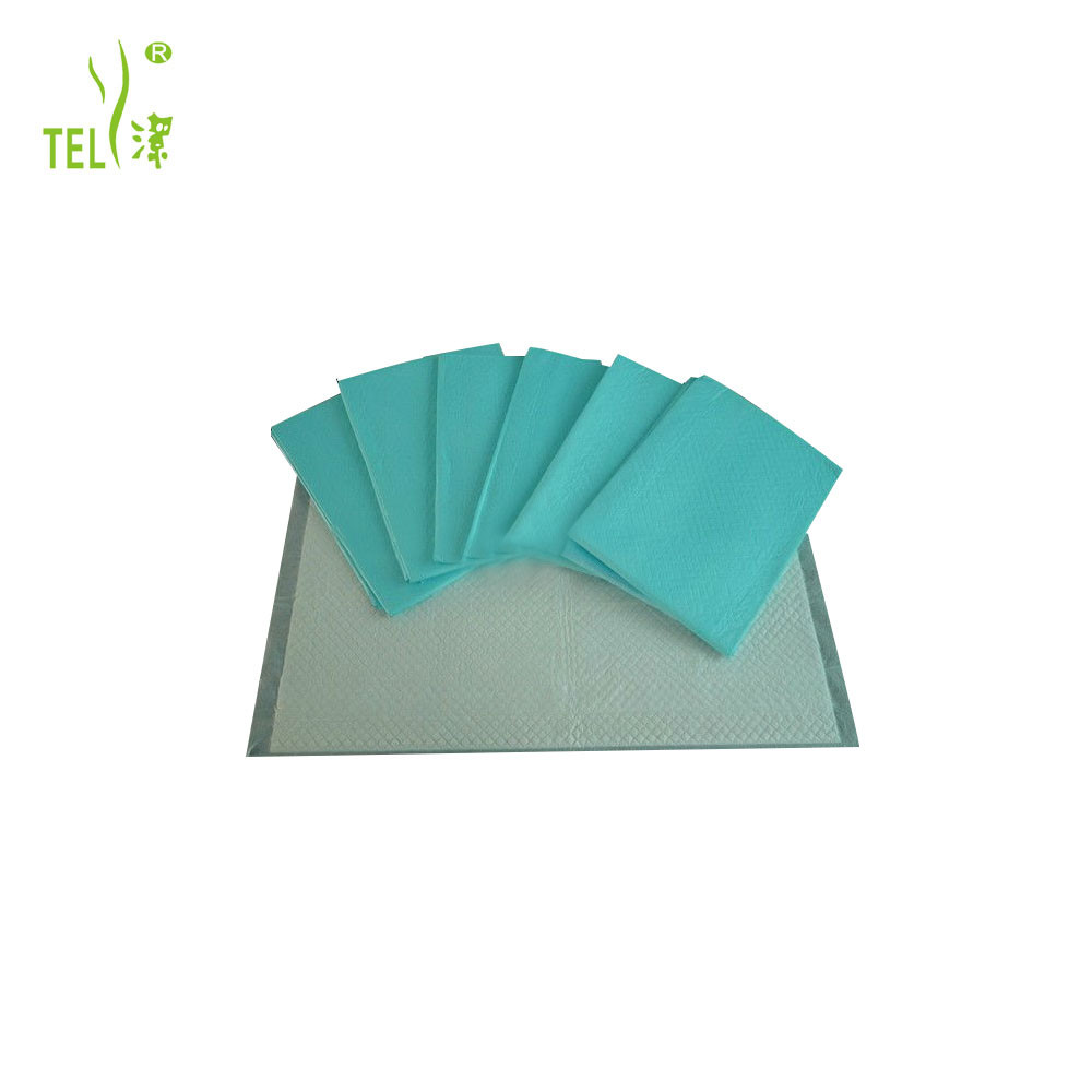 White Blue Fluff pulp 40x60cm Disposable Medical Underpads