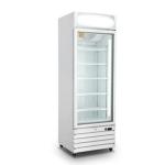 Upright Glass Door Freezer Supermarket 400L Single Door Ice Cream Display