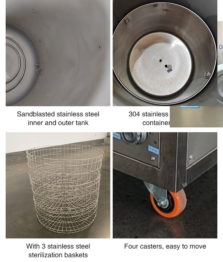 High Pressure Steam Sterilizers Autoclaves High Security 200L Vertical 8 Kw