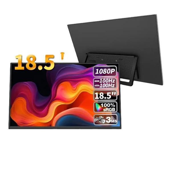Smart Foldable 18.5inch Portable Monitor For Mini PC Laptop Phone Xbox PS4 PS5