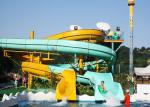 Outdoor Spiral Slide Water Slide Playground For Amusement Park 1 Year Wanrranty