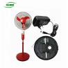 Buy cheap Household Led Light DC Rechargeable Fan Pedestal Installation , 3 Speed Setting from wholesalers