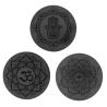 Buy cheap Round Type Non Slip Custom Printed Fitness Gym Sports 4 mm Natural Rubber PU Yoga Mat from wholesalers