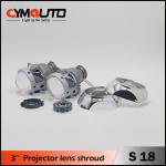 Xenon Projector Shroud 3 Inch LED HID Headlight Covers For Car