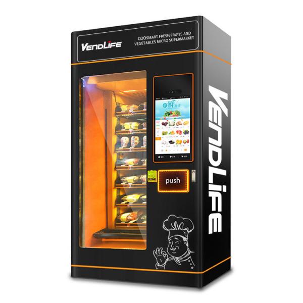 Buy cheap 1190mm Wide Fresh Food Vending Machines WIFI Network Conncted DEX Software from wholesalers