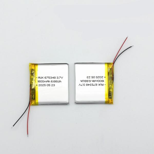 675348 3.7V 1800mAh 6.66Wh Lipo Battery Lithium Polymer Battery 4.2V With UN38.3