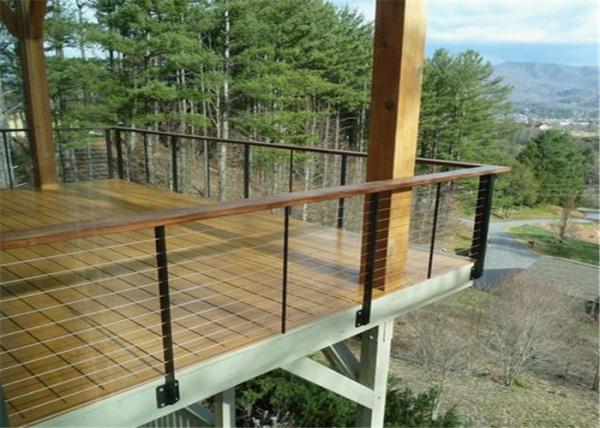 Outdoor / Indoor Stainless Steel Cable Railing , Stainless Steel Stair