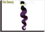 Purple Ombre Virgin Hair Bundles Deep Curly Weave Natural Color Mshere Human