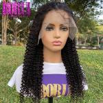Brazilian Original 180% Density Kinky Curly Human Hair Swiss Lace Frontal Wigs