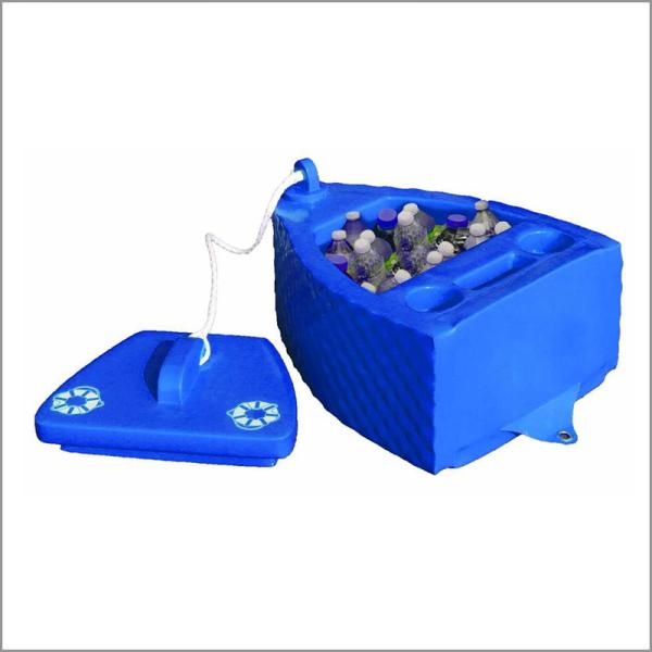 Buy cheap Blue Beer Bottle Cooler , Floating Pool Cooler Glossy Vinyl Coating Durable from wholesalers