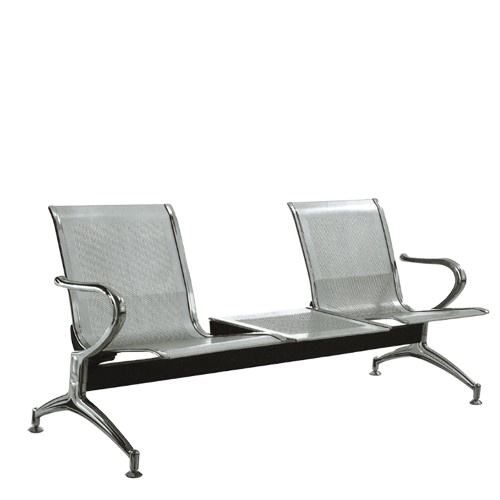 2 Seat Waiting Chair Steel Synthetic Leather Material For Hospital OEM ODM