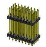 Pin Header Connector 2.00mm Quad Row Stack Straight TYPE 4*3PIN To 4*40PIN