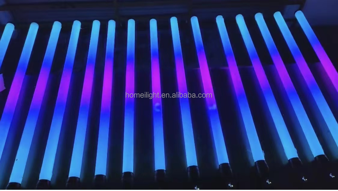 360 Degree Kinetic Rotating Matrix DMX Pixel LED Tube Light RGBWA