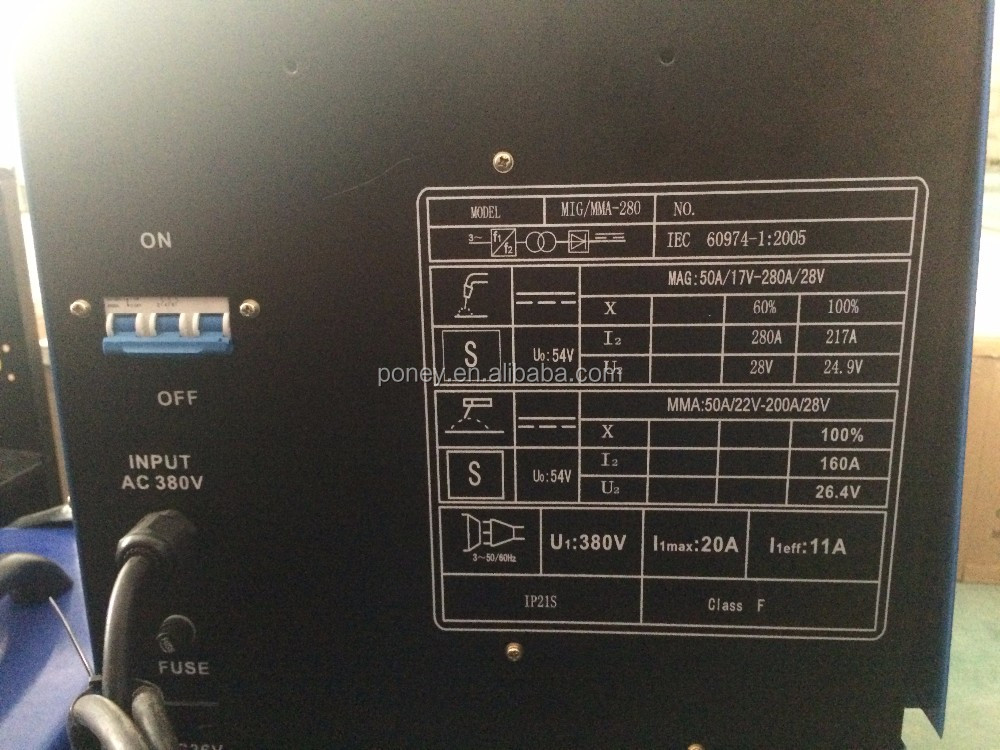 IGBT Inverter CO2 gas MIG welder MIG welding machine