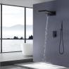 Buy cheap 1 Handle 3 Spray wall mount shower faucet set With 9 In Waterfall Shower Head from wholesalers
