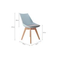 Buy cheap Breathable Nordic Style Dining Chair , Leather Dining Chairs With Wooden Legs product