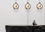 Italian minimalist bedroom bedside chandelier modern simple light luxury high