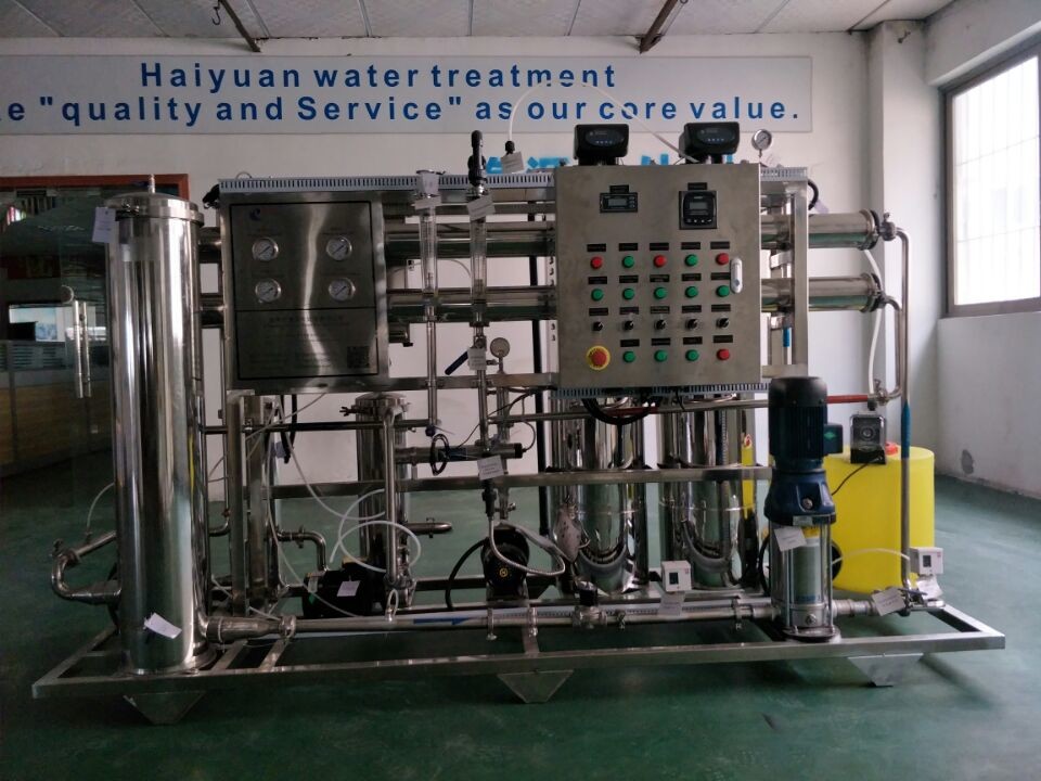 SUS304 / 316 Mineral Water Treatment Plant , 100000L/hr Reverse Osmosis Water Plant