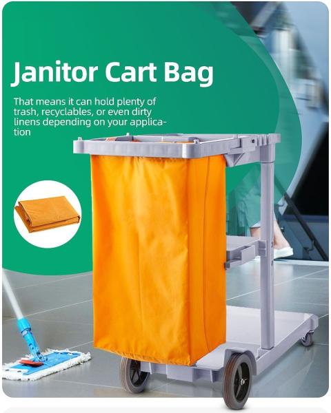 Buy cheap Replacement Janitorial Cart Bag, High Capacity Thickened Housekeeping Commercial Janitorial Cleaning Cart Bag from wholesalers