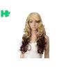 Buy cheap Dark Blonde Long Synthetic Wigs Normal Lace Natural Curly Fiber from wholesalers